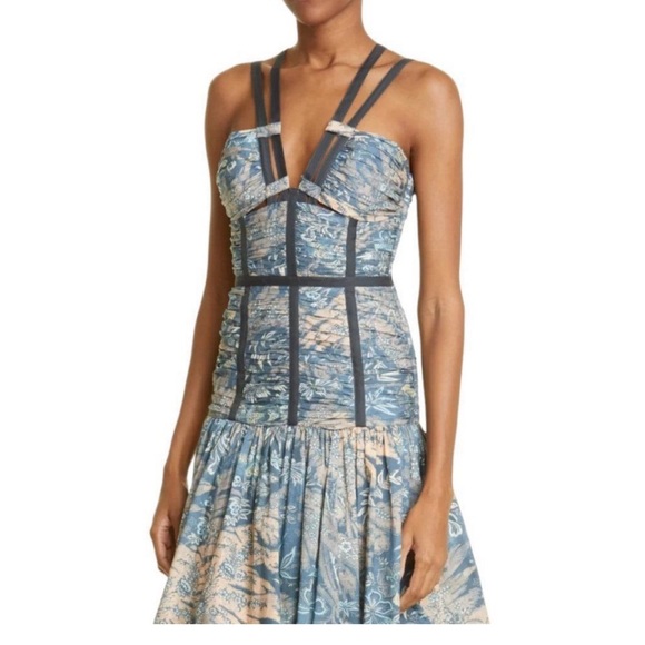 Ulla Johnson Kaia Floral Cotton Dress Sleeveless Waimea Womens Size 4 - Picture 4 of 12